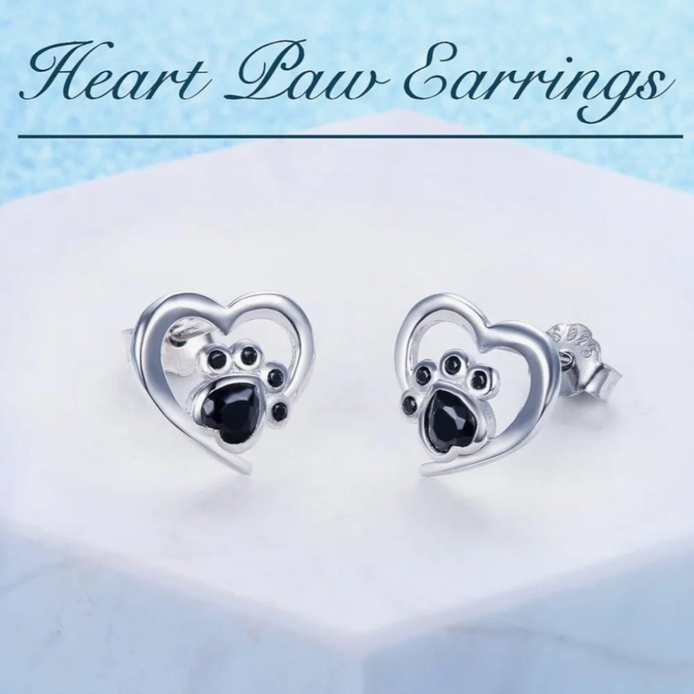 Paw Heart Stud Earrings_3